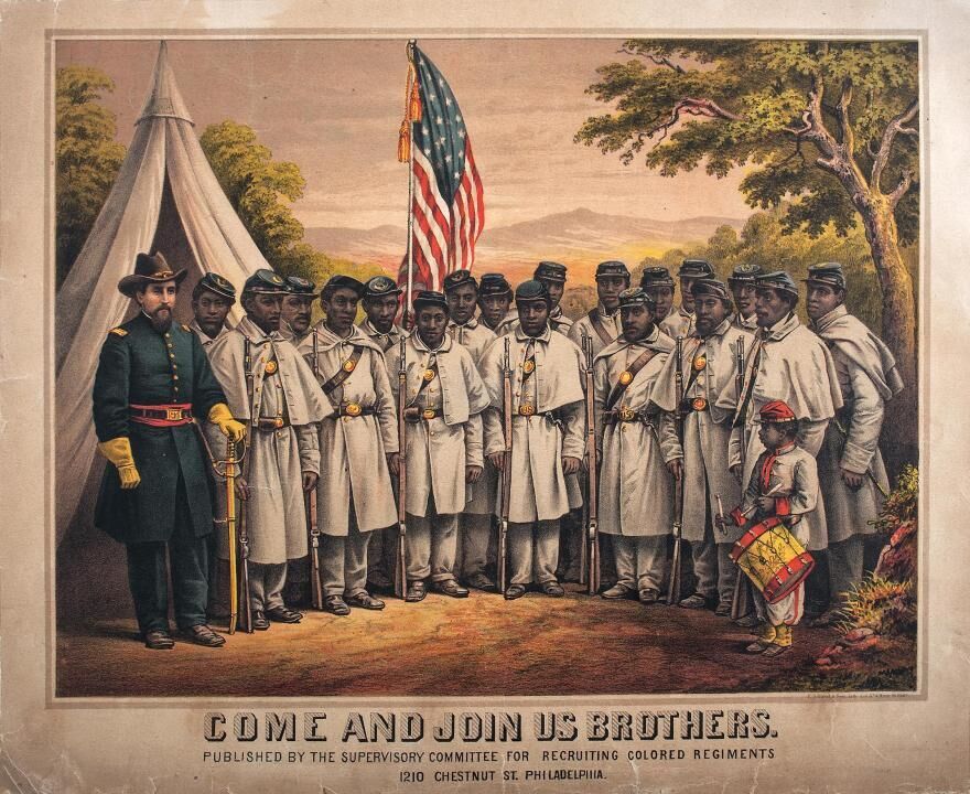 Black soldiers fight for Union Army during the Civil War